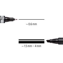 STAEDTLER Zweispitzmarker Lumocolor permanent BK retail