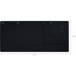 Razer RZ02-03330500-R3M1 Gigantus V2 Alfombrilla de ratón para juegos 3XL Negro, Verde