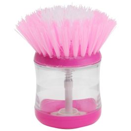 Je cherche une Idee Cepillo Limpia Vajilla con Depósito Rellenable y Botón Dispensador para Cocina