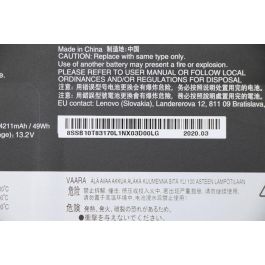 Lenovo Batería Interna Original Litio-Ion (LiIon) 50Wh 3 Celdas 11.55V para Portátiles - Rendimiento Optimizado y Mayor Longevidad Lenovo Batería Interna Original Litio-Ion (LiIon) 50Wh 3 Celdas 11.55V para Portátiles - Rendimiento Optimizado y Mayor Longevidad