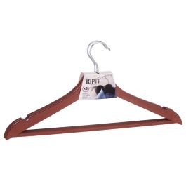 Set 3 Perchas Plastico Marron Kipit 21X3CM (24 Unidades) Set 3 Perchas Plastico Marron Kipit 21X3CM (24 Unidades)