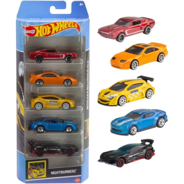 Mattel Coche Hot Wheels Pack de 5 Coches Modelos Surtidos