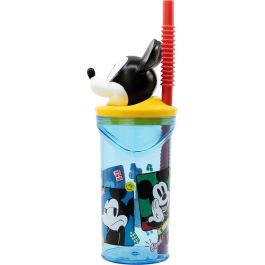 Disney Vaso 3D Mickey Mouse con Pajita Integrada 360ml CZ11336