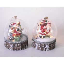 Decoracion Colgante Navidad Alpina DKD Home Decor Natural Rojo 10 x 12.5 x 10 cm (4 Unidades) Precio: 23.59000028. SKU: B19CH3XZXD