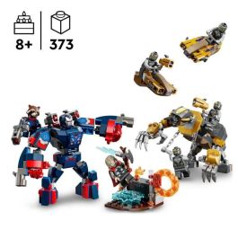 LEGO 76322 Marvel Vengadores: Endgame Thor vs Chitauri con Iron Patriot, Rocket, Stormbreaker, 7 Minifiguras, Juguete Construible