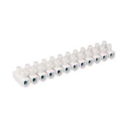 Edm Regleta de conexión 25 mm, 12 conectores, blanca, homologada