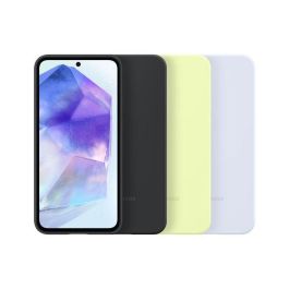 Samsung Funda de silicona para Samsung Galaxy A55 - Negro