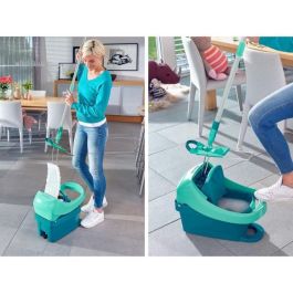 Leifheit PROFI: Conjunto de Limpieza con Cubo de Ruedas y Mopa Micro Duo de 42 cm Leifheit PROFI: Conjunto de Limpieza con Cubo de Ruedas y Mopa Micro Duo de 42 cm