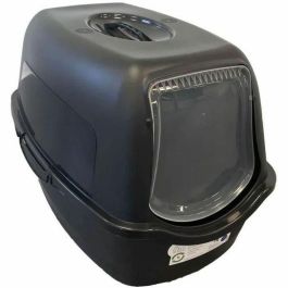 Pet Design 461411 Casa para Gatos Samba Hooding, 56 x 40 x 39 cm, Blanco y Negro