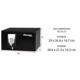 Master Lock Caja Fuerte con Llave 9.9 L Acero Sólido