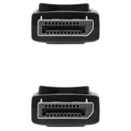 NANO CABLE 10.15.2701-L150 Cable DisplayPort DP/M - DP/M Negro 1.5m Versión 1.2 Soporta 4K 60Hz 240Hz 3D 21.6 Gbit/s CCS Bidireccional Plug & Play RoHS