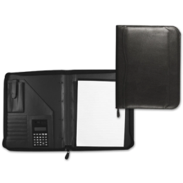 Q-connect Carpeta Portafolios Cremallera sin Anillas con Calculadora y Bolsa para Móvil, Negro, Plástico, 260x355 mm Precio: 30.68999956. SKU: B1DXQS3FP5