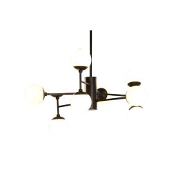 DKD Home Decor Lámpara de Techo Moderna Negro Cristal y Metal 9 Bolas 80 x 60 x 80 cm Precio: 84.50000031. SKU: S3040023