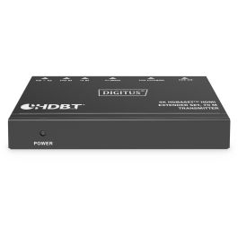 Digitus 4K HDBaseT HDMI Extender Set, 70m Transmisor y Receptor de Señales AV Alámbrico Negro HDCP