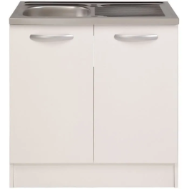 Parisot Mueble Bajo Fregadero Spring SPRING239754 2 Puertas Blanco L80 x P57,6 x H84,2 cm Precio: 113.50000013. SKU: B1D93EV4VA