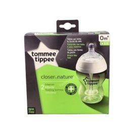 Tommee Tippee Biberon Anti-Cólico Boca Ancha Silicona Redonda Flujo Lento +0 Meses 2 Unidades Precio: 21.89. SKU: S7101905