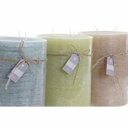 Vela Basicos DKD Home Decor Marron Verde 14.5 x 20 x 14.5 cm (3 Unidades) Vela Basicos DKD Home Decor Marron Verde 14.5 x 20 x 14.5 cm (3 Unidades)