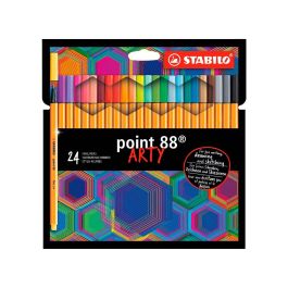 Rotulador Stabilo Point 88 Punta De Fibra Arty Line Estuche Carton De 24 Unidades Colores Surtidos