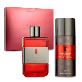 Set Antonio Banderas: The Secret Temptation, Eau De Toilette, For Men, 100 ml + The Secret Temptation, Deodorant Spray, For Men, 150 ml Precio: 33.517. SKU: B18NB2VAGS