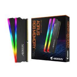 Gigabyte AORUS RGB DDR4 16GB (2x8GB) 3733MHz CL18 Kit de Memoria RAM 288-pin DIMM para PC con Iluminación RGB Gigabyte AORUS RGB DDR4 16GB (2x8GB) 3733MHz CL18 Kit de Memoria RAM 288-pin DIMM para PC con Iluminación RGB