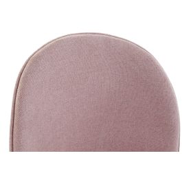 DKD Home Decor Silla Scandi Hecha a Mano de Poliéster y Metal, Desmontable, Alto 84 cm, Ancho 50 cm, Largo 52 cm, Altura asiento 50 cm