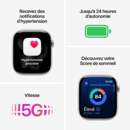 Apple MF854ZRA Watch Series 11 GPS + Cellular - 42 mm - Caja aluminio negro azabache - Correa deportiva negra M/L