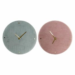 Reloj Glam DKD Home Decor Rosa Verde 5.5 x 40.5 x 40.5 cm (2 Unidades) Precio: 16.92306. SKU: S3009880