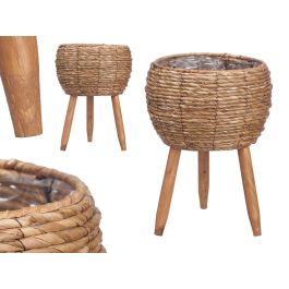 Ibergarden Macetero con Patas, Fibra Natural Marrón Oscuro, Soporte para Plantas 21 cm Diámetro x 37 cm Alto (6 Unidades) Precio: 39.49999988. SKU: B1B8VBC72A