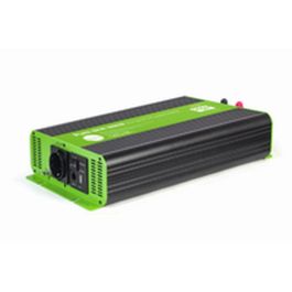 EnerGenie EG-PWC-PS2000-01 Inversor de Corriente para Coche 2000W Onda Sinusoidal Pura Negro Verde