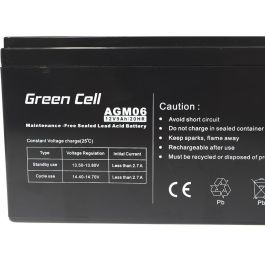 Green Cell AGM06 Batería 12V 9Ah Sealed Lead Acid (VRLA) Negro