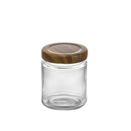 Bote de Vidrio Multiusos Wood 250 cc - La Mediterranea por Inde (24 Unidades) Bote de Vidrio Multiusos Wood 250 cc - La Mediterranea por Inde (24 Unidades)