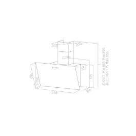 Continental Edison CEHD6065B Campana Decorativa Negra L60 cm