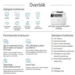 HP M183fw Color LaserJet Pro MFP Impresora Láser Multifunción: Impresión, Escáner, Copia, Fax. WiFi y HP Smart App HP M183fw Color LaserJet Pro MFP Impresora Láser Multifunción: Impresión, Escáner, Copia, Fax. WiFi y HP Smart App