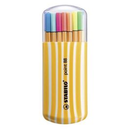Stabilo Rotulador de fibra Point 88 Zebrui, punta 0,4 mm, estuche de 20 unidades, colores neón surtidos Precio: 14.49999991. SKU: S8417789