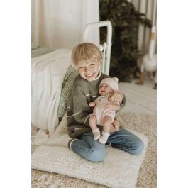 Muñecas Arias Muñeca Zoe Elegance 42 cm Rosa con Cojín (Cuerpo Vinilo, Niña)