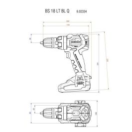 Taladro atornillador de batería - METABO - BS 18 LT BL Q - 18 V - MetaBOX 145 Taladro atornillador de batería - METABO - BS 18 LT BL Q - 18 V - MetaBOX 145