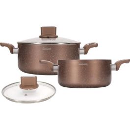 Juego de ollas - ARTHUR MARTIN - AM9820 - 20-24 cm con tapa de vidrio - Aluminio - Todas las fuentes de calor, incluida la inducción Precio: 56.89000009. SKU: B163YP2G3W