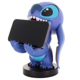 Cable Guy Soporte Sujeción Smiley Stitch Disney 20cm para Mandos y Teléfonos PlayStation 5, Xbox Series, iPhone