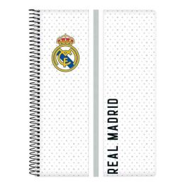 Cuaderno Espiral Safta Cuarto 80 Hojas 60 gr Cuadro 4 mm Tapa Extradura Real Madrid 1 Equipacion 24-25 Precio: 2.8900003. SKU: B14DGJGGY9