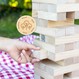 Ses Creative SES8710341023133 XXL Tumbling Tower Juego de habilidad para exteriores, emocionante para niños y adultos