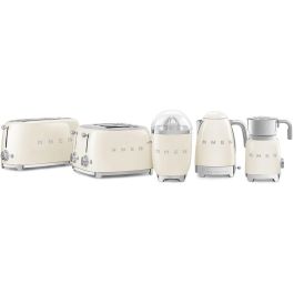 Smeg KLF04CREU - Hervidor de Agua Eléctrico Estilo Años 50, Color Crema