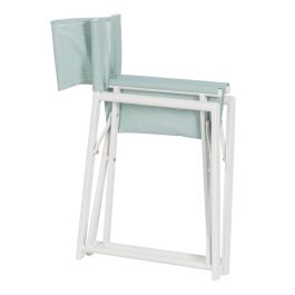 Silla Director Verde-Blanco 56 X 53 X 84 cm