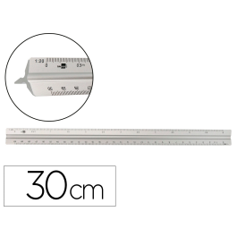 Liderpapel Escala Aluminio Triangular 30 cm Funda Protectora 1:20 1:25 1:50 1:75 1:100 1:150 Precio: 9.5000004. SKU: B15EBNYAJ4