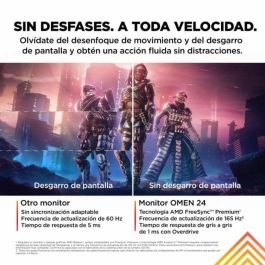 HP OMEN 24 Monitor Gaming 23.8 pulgadas FHD 165Hz para Juegos de Alto Rendimiento, Colores Vibrantes y Diseño Elegante