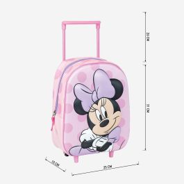 Mochila infantil trolley 3D minnie 25.0 x 31.0 x 10.0 cm