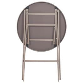 Mesa Plegable Beige Elba Home Deco Factory diámetro 60