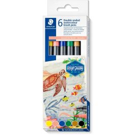 STAEDTLER 3001 C6-2 Design Journey Set Australia - Rotuladores de Punta Fina y Pincel, Doble Punta, 6 Colores Precio: 17.95000031. SKU: B166EGX3E2