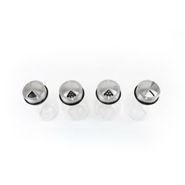 Set de 6 especieros de vidrio con soporte Quttin (8 Cajas) Set de 6 especieros de vidrio con soporte Quttin (8 Cajas)