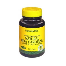 NATURES PLUS Betacaroteno Natural 15mg (25000 UI) 90 Perlas para Piel y Ojos Precio: 37.7899995. SKU: B1J3EBZCGQ