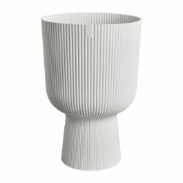 Elho ELH2904503045100 Maceta Vibes Fold Coupe Blanca L 30 x An 29,5 x Al 45 cm Interior 100% reciclado